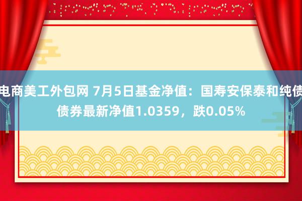 电商美工外包网 7月5日基金净值：国寿安保泰和纯债债券最新净值1.0359，跌0.05%